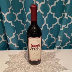 Smooth and Silky Sorrel - 100% Real Natural Juice Drink.  (750ml)