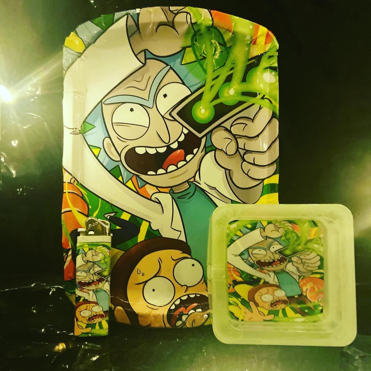 Rick and Morty rolling tray set Etsy