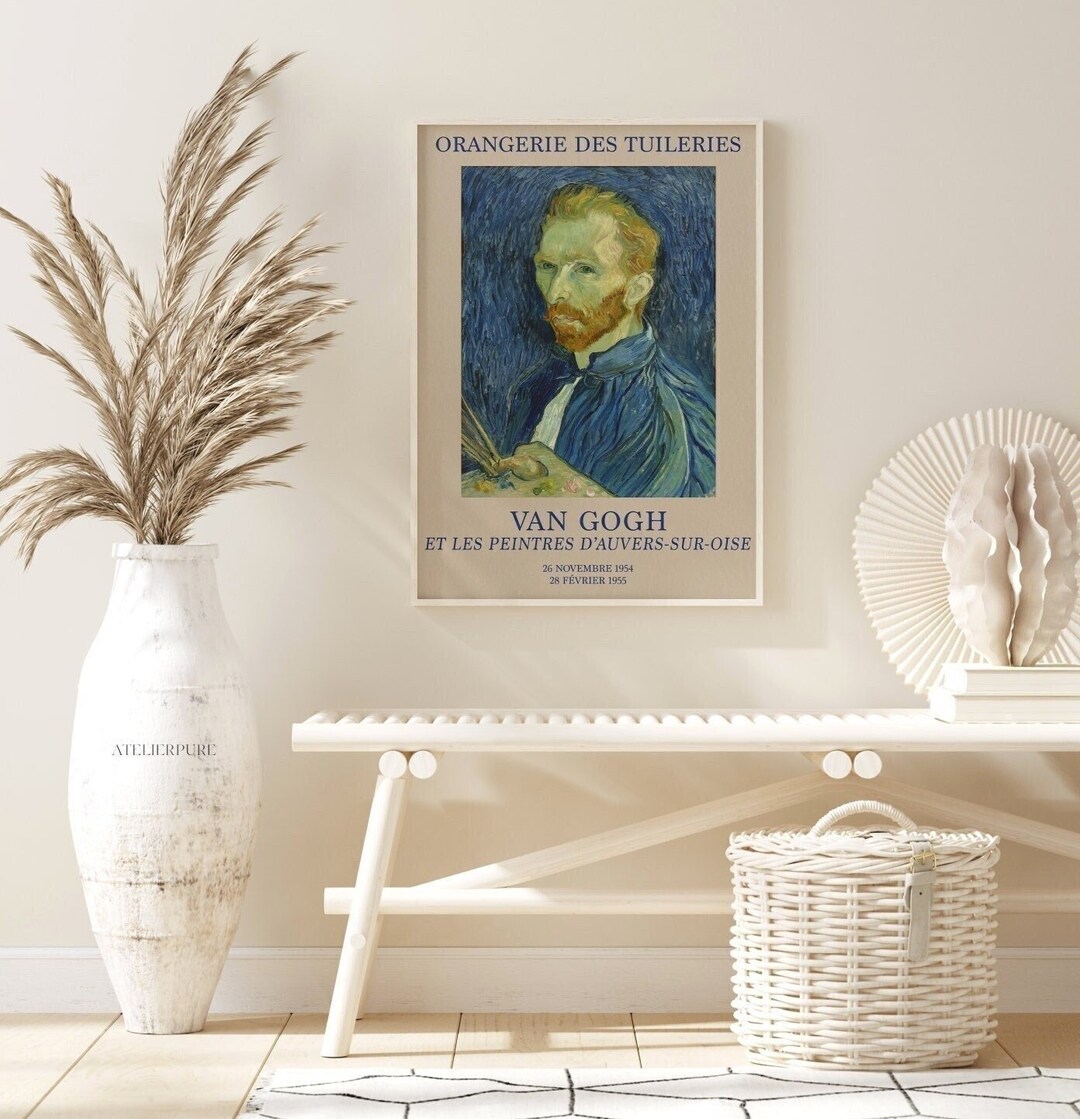 Vincent Van Gogh Exhibition Poster Printable Wall Art Modern - Etsy