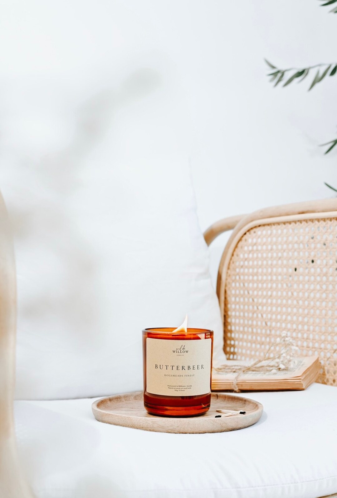 Butterbeer Candle Etsy