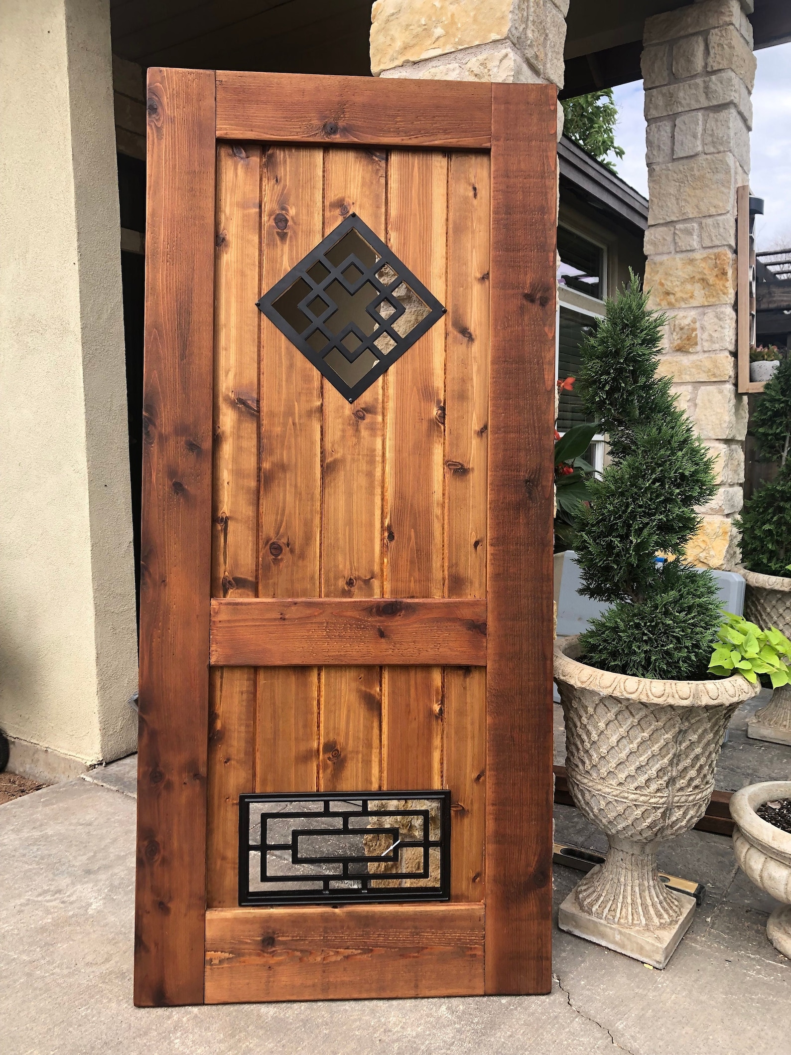 Outdoor Gate Wood Gate Cedar Gates Patio Furniture Curb Etsy