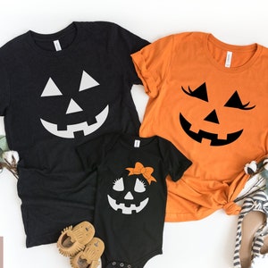 Pumpkin Face Shirt, Halloween Family Shirts, Trick or Treat Shirt, Halloween Shirt, Pumpkin Shirt,Halloween Funny Tee, Funny Halloween Shirt