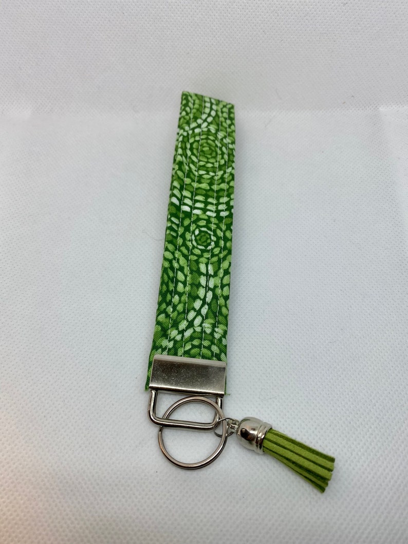 Quilted Key Fob Keychain Wristlet Gifts for Her Handmade Etsy