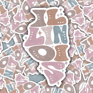 Illinois Boho vinylsticker