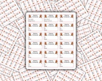 Gingerbread Cookie Gift Tags