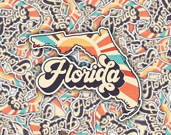 Florida retro vinylsticker