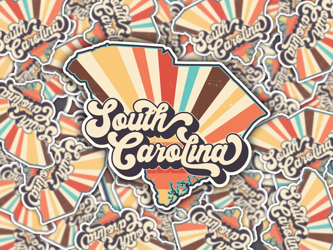 Sc Native Sticker South Carolina Retro Vinyl Sticker - Etsy