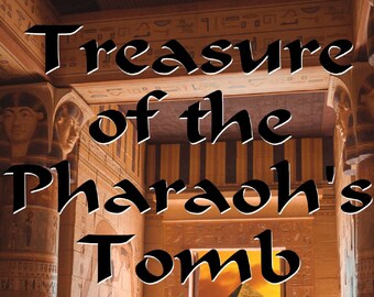 Pharaoh's Treasure Escape Room Game home printable age 8 and up party game night