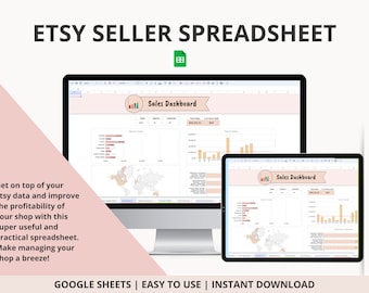 Etsy Seller Spreadsheet: Shop Profitability Tracker (Google Sheets)