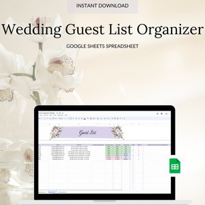 Wedding Guest List Organiser Spreadsheet Google Sheets