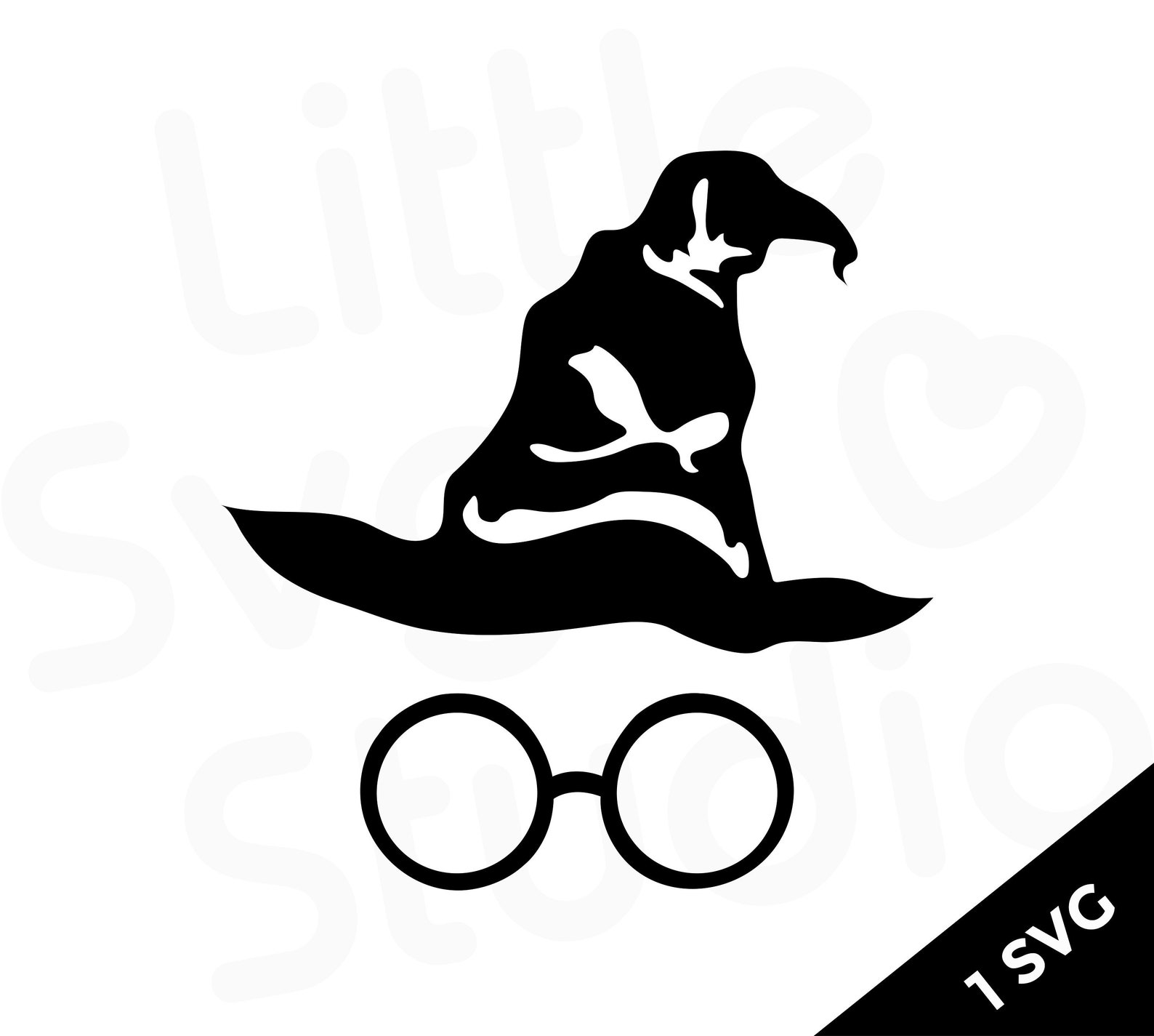 Wizard Hat SVG Wizard Glasses Clipart Sorting Hat Etsy