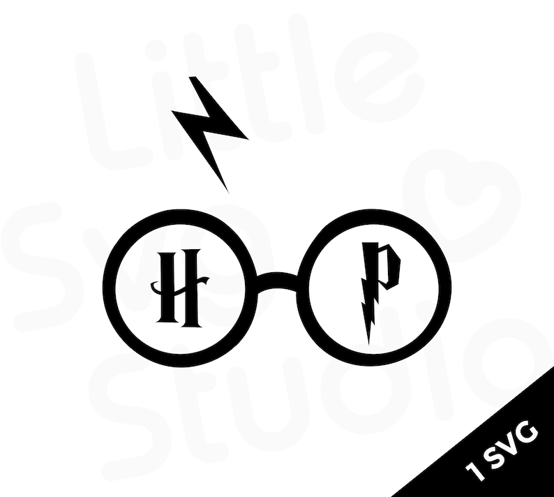 Download Harry Potter Glasses SVG Harry Potter Clipart | Etsy