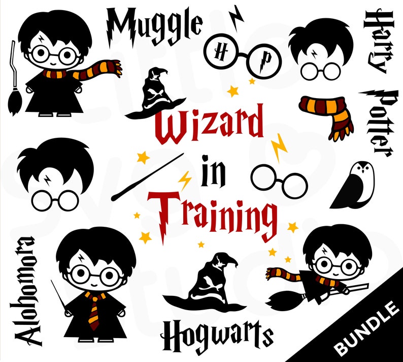 Download Big Harry Potter SVG Bundle Clipart | Etsy