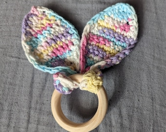 Crochet Easter bunny ear Napkin Ring