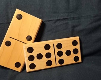 Small wooden dominos