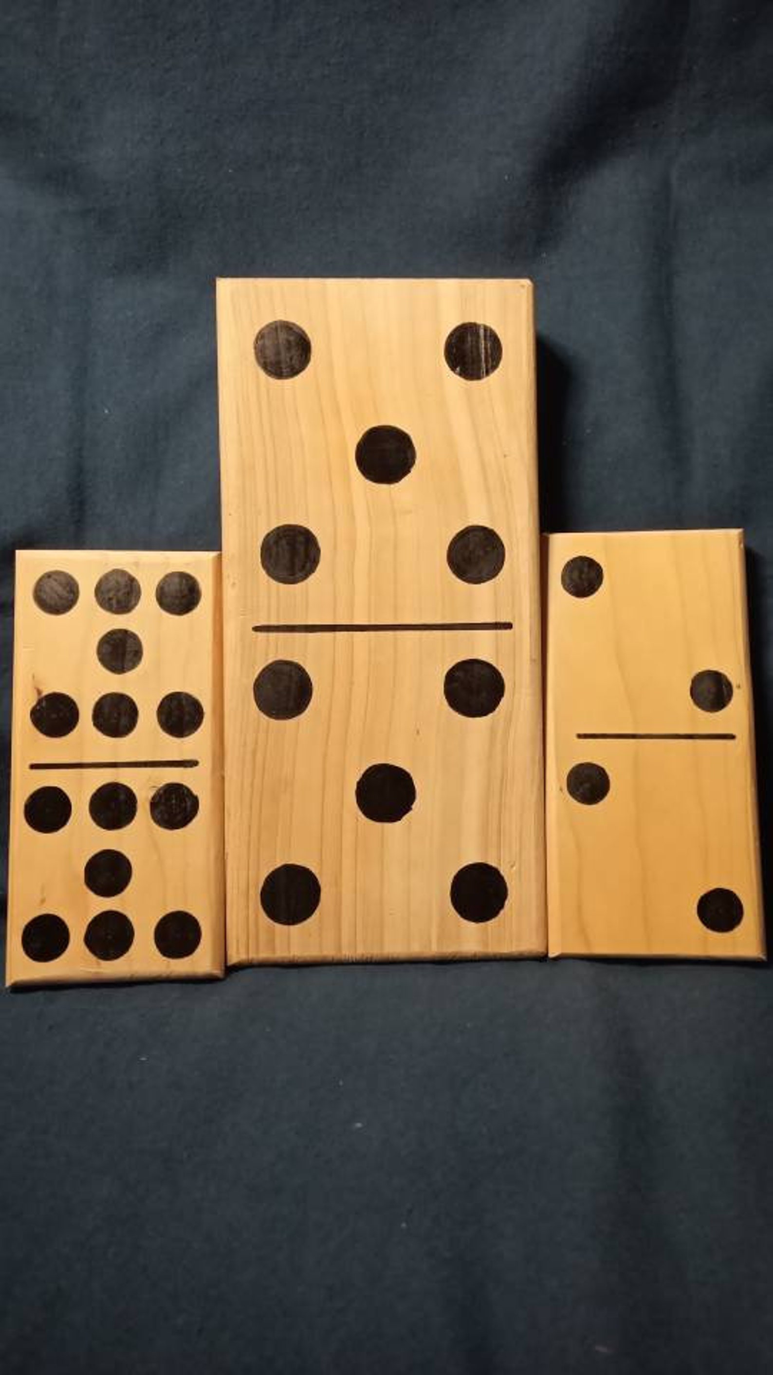 Dominos en bois peints à la main - Etsy France