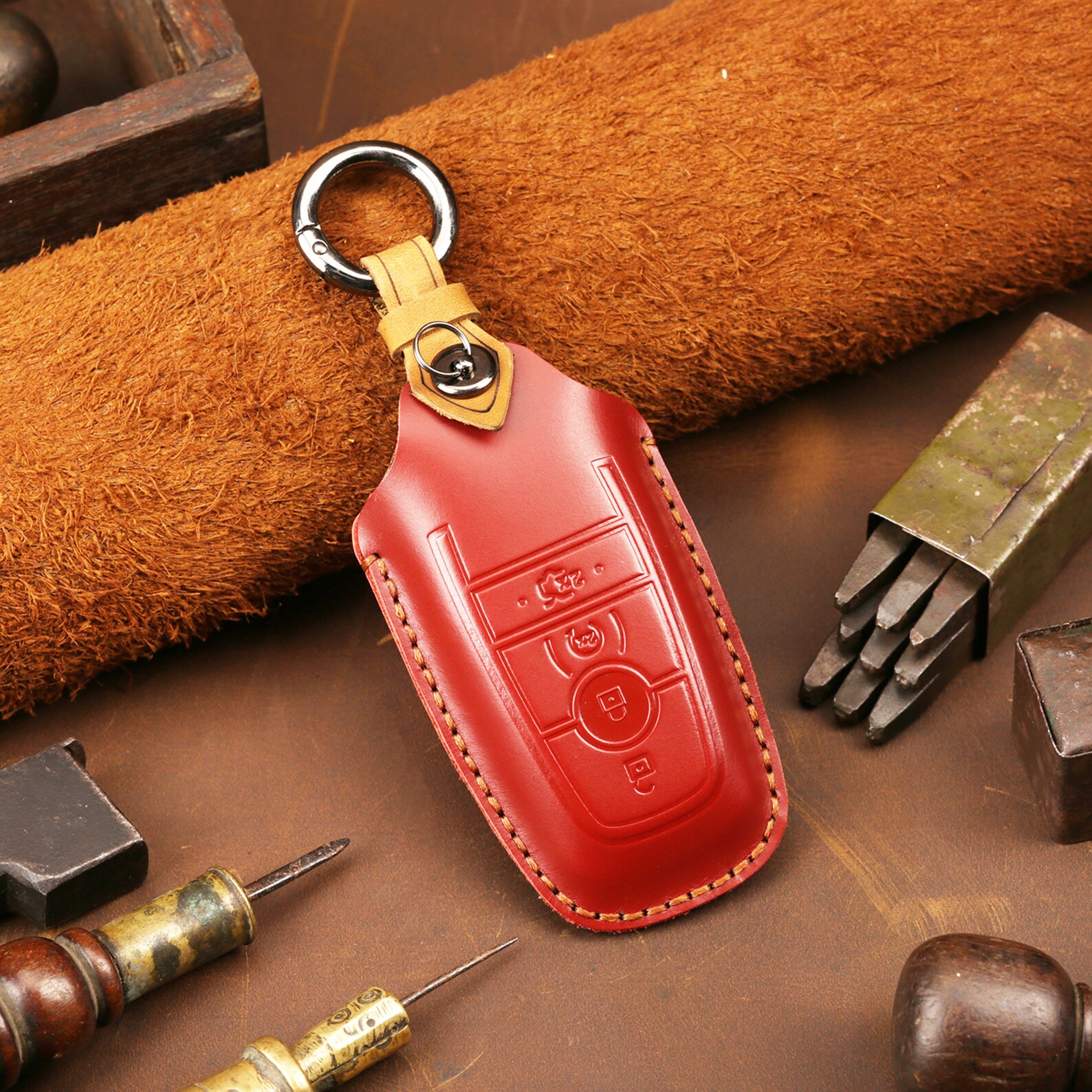 Ford Car Key Case CAR ACCESSORIES Remote Control Package Black Etsy