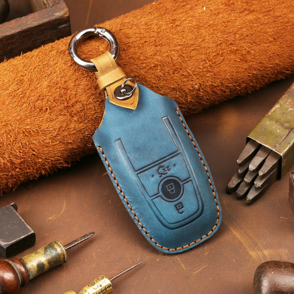 Ford Car Key Case CAR ACCESSORIES Remote Control Package Black Etsy