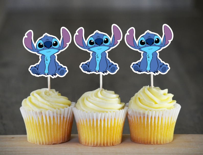 Stitch cupcake toppers Disney Stitch Lilo and Stitch Etsy