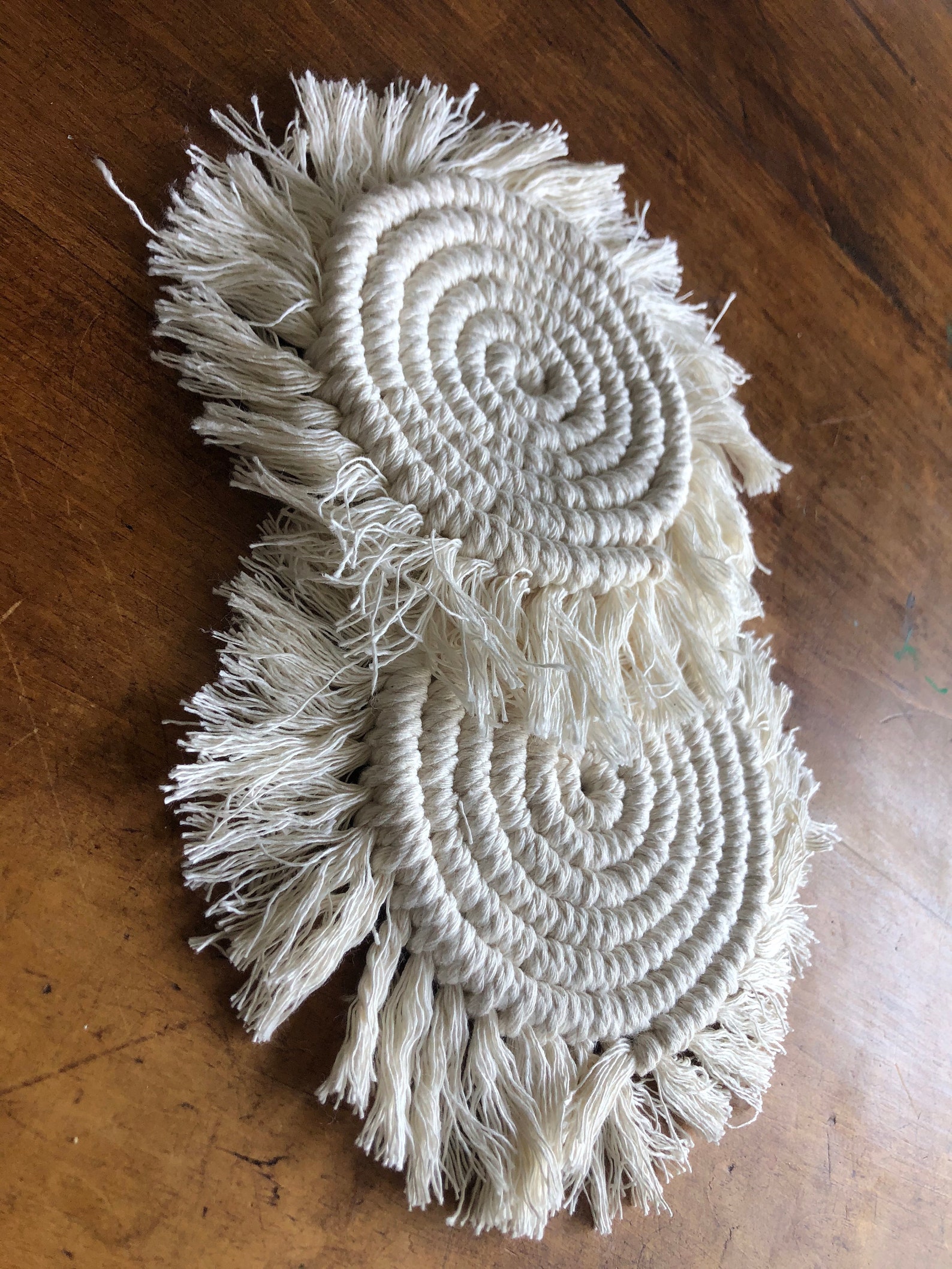 Coaster Weft Wool Coasters Hand Knitted Wool Handmade Etsy