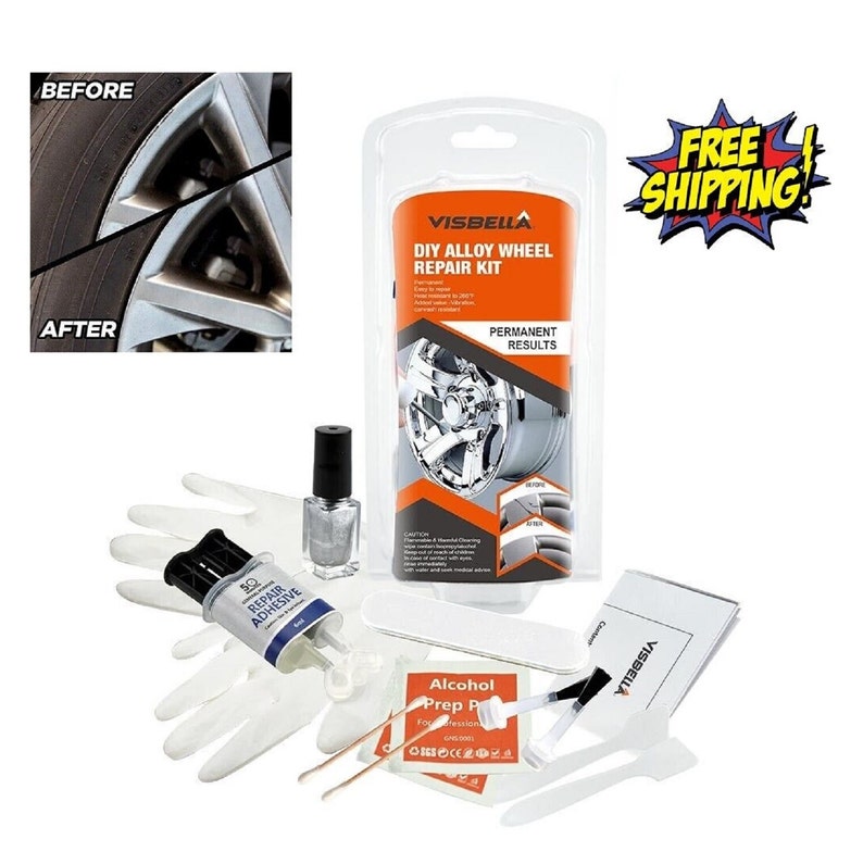 Alloy Wheel Repair Kit for Wheels Rims Repairs Dents, Scratches