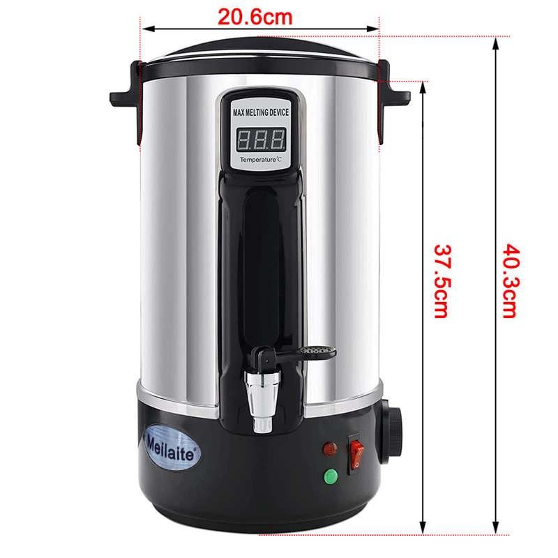Wax Melter Candle Making 8L Wax Melting Furnace Quick Pour Spout Temp
