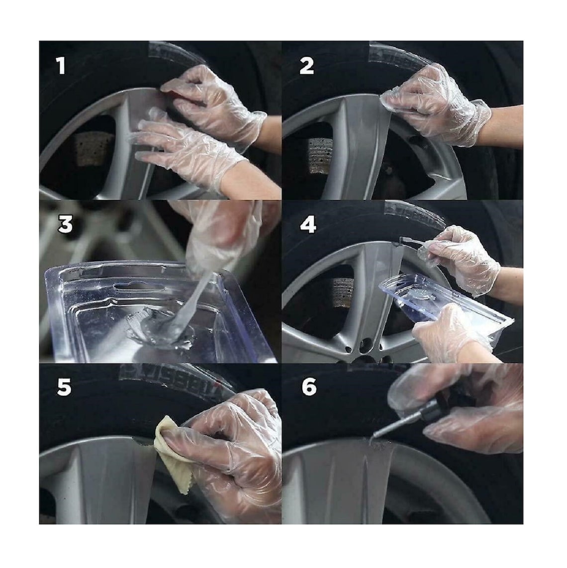 Alloy Wheel Repair Kit for Wheels Rims Repairs Dents, Scratches