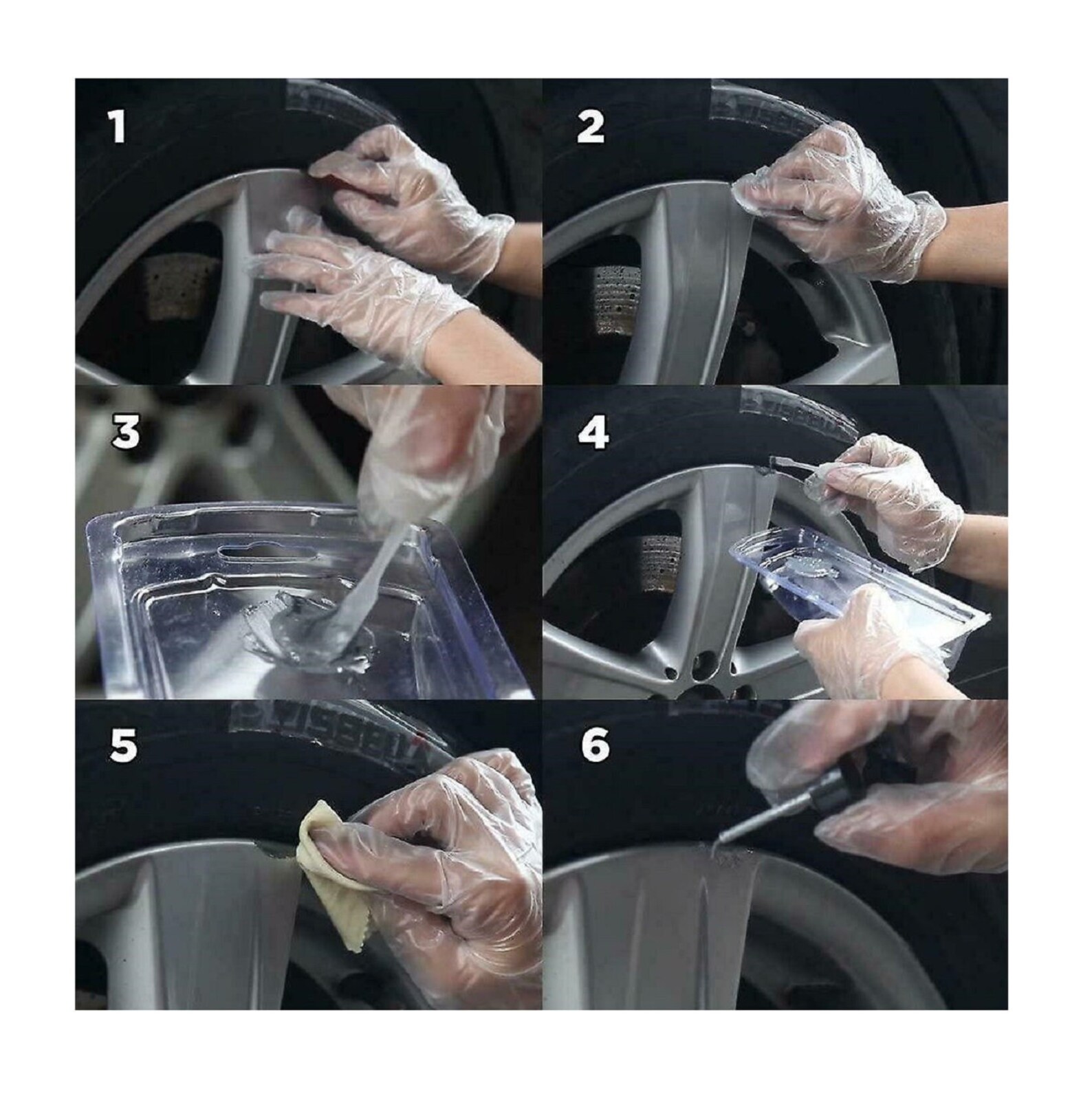 Alloy Wheel Repair Kit for Wheels Rims Repairs Dents, Scratches