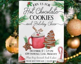 Hot Cocoa Party Invite - Etsy
