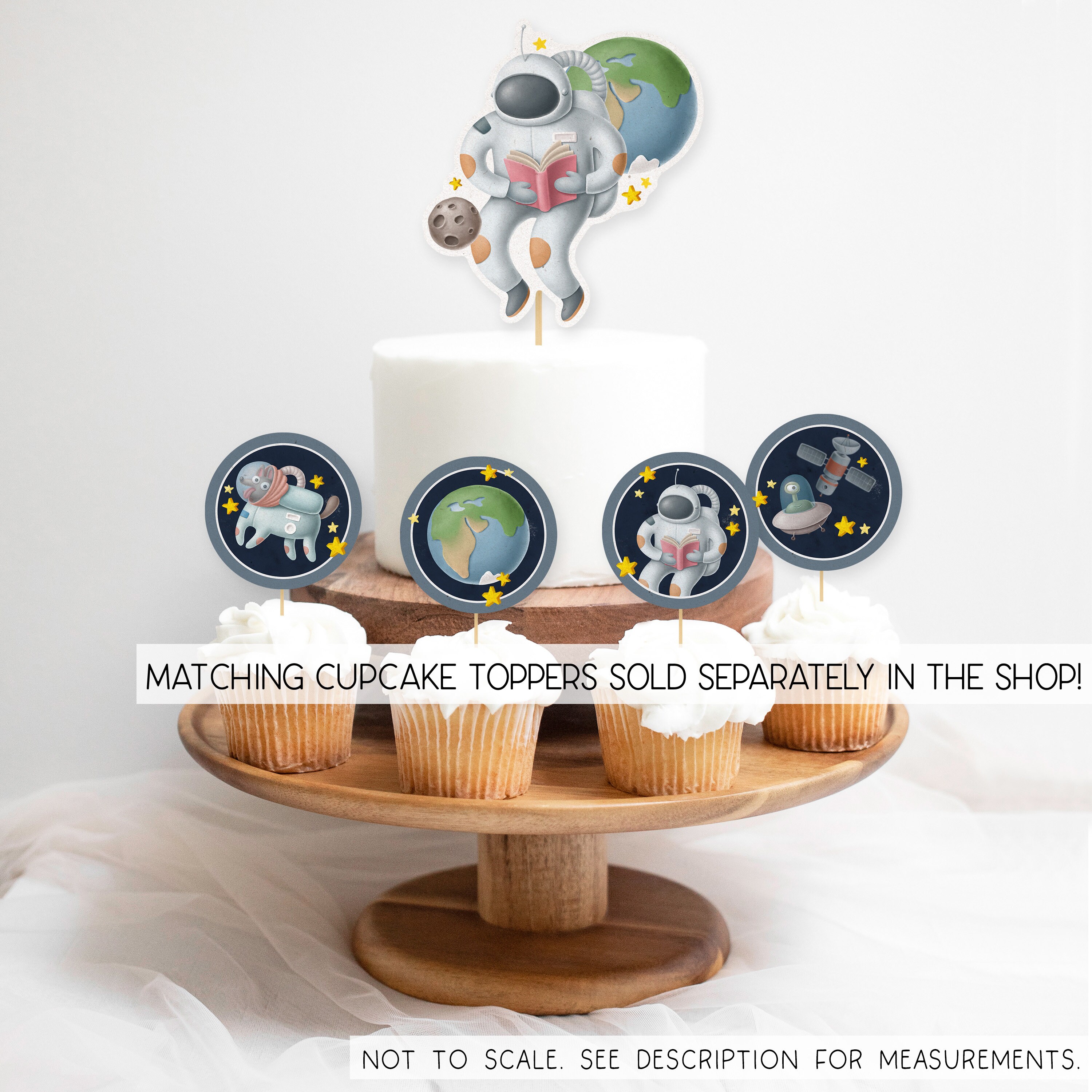 5 Printable Astronaut Birthday Cake Toppers | Galaxy Bday Cake ...