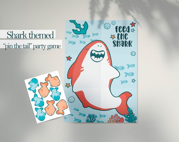 Walk the Plank Game, Instructions and Digital Download, Party Game, Pirate  Game, Shark Game, Sharks, Printable Shark, Party Package 