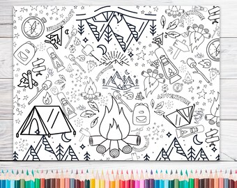 GIANT Coloring Poster | Digital Download | Space Theme | up to 36x48 ...