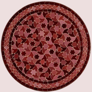 Amazing Moroccan mosaic table, outdoor table, luxury round table, handcrafted table, mosaic tile table, zellige table.