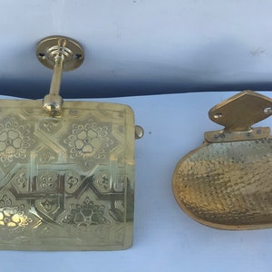 Set da bagno. Il set da bagno Porta carta igienica fatto a mano e portasapone in ottone.