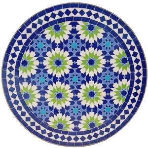 Amazing Moroccan mosaic table, outdoor table, luxury round table, handcrafted table, mosaic tile table, zellige table.
