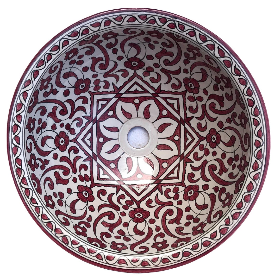 Handmade Moroccan Ceramic Sink. Handpainted Moroccan Sink. Etsy