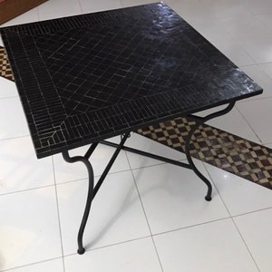 Moroccan mosaic table. Handmade garden mosaic table. For indoor and outdoor .table Christmas and new year.