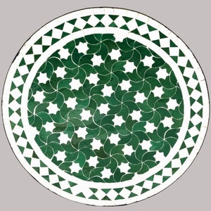 Amazing Moroccan mosaic table, outdoor table, luxury round table, handcrafted table, mosaic tile table, zellige table.