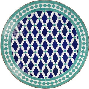 Amazing Moroccan mosaic table, outdoor table, luxury round table, handcrafted table, mosaic tile table, zellige table.