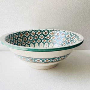 Custom Moroccan ceramic sink,bathroom and kitchen sink,Moroccan mid century modern bathroom sink,handmade ceramic sink,vanity sink .