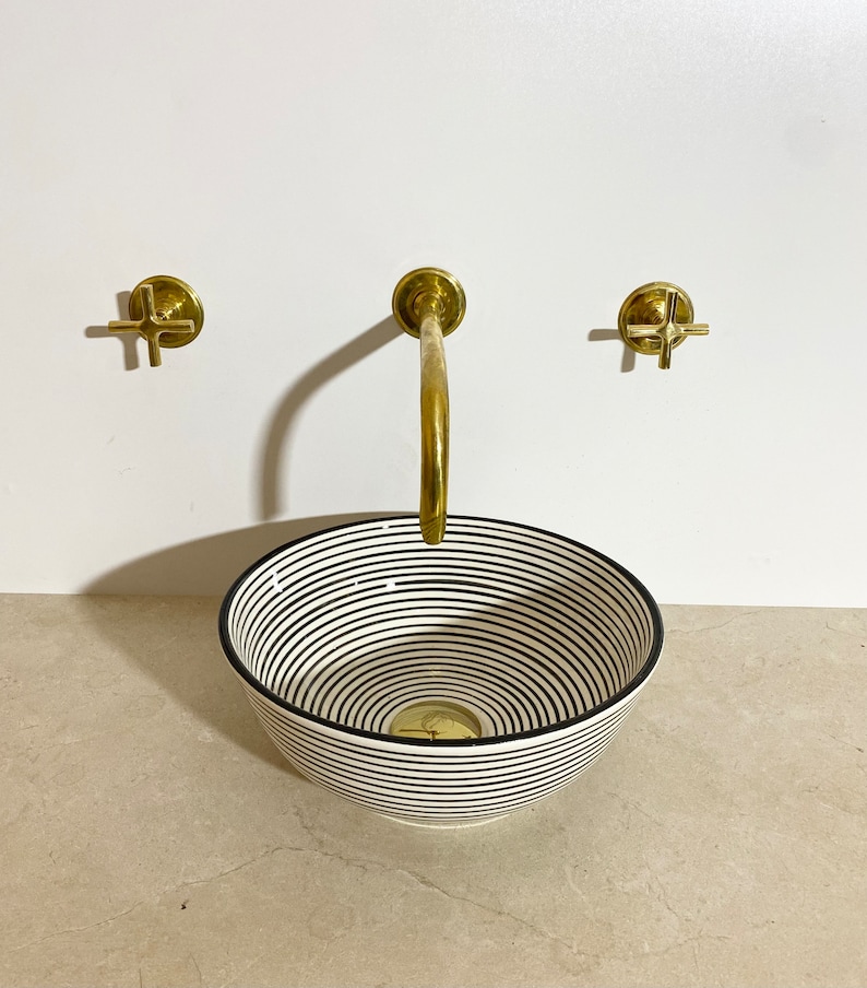 Handmade Moroccan Ceramic Sink. Painted by Hand . Moroccan Etsy