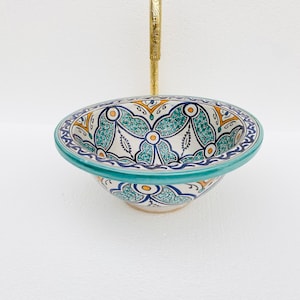Custom Moroccan ceramic sink,bathroom and kitchen sink,Moroccan mid century modern bathroom sink,handmade ceramic sink,vanity sink .