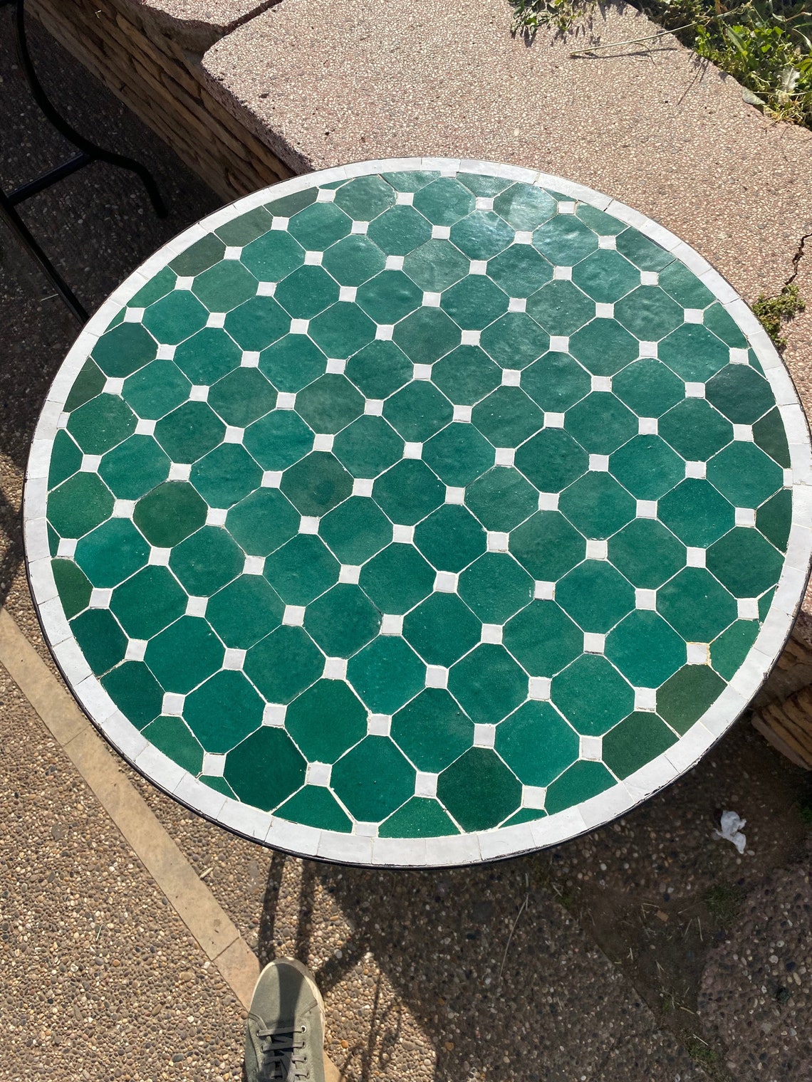 MOSAIC TILE TABLE Zellige Tile Table Moroccan Handcrafted Etsy