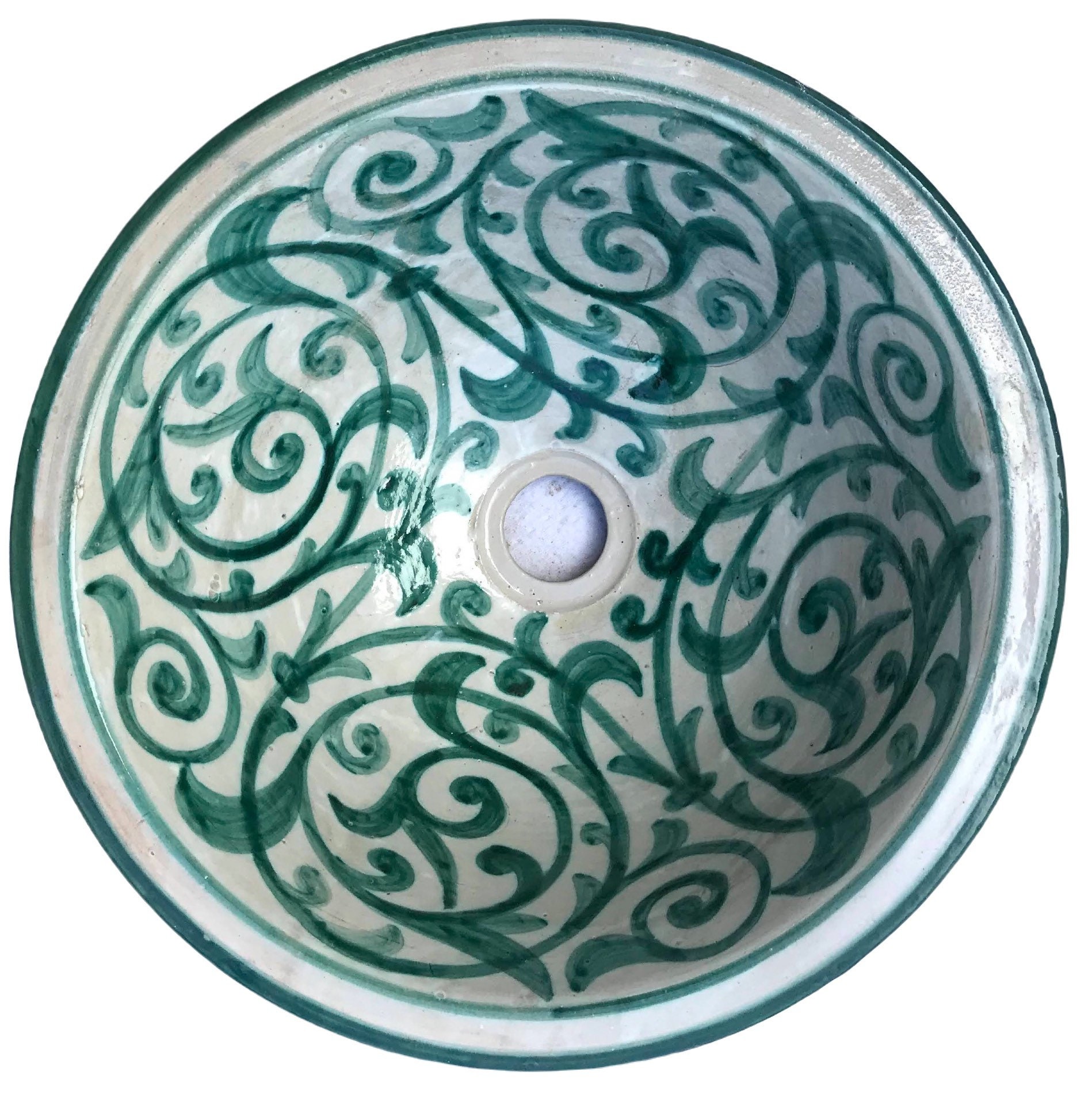 Handmade Moroccan ceramic sink. Handpainted Moroccan vasque. Etsy