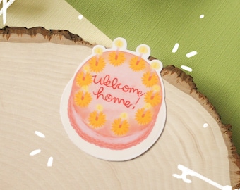 Welcome Home Sticker / Cottagecore Stickers / Cute Stickers / Decorative Stickers / Kawaii Stickers