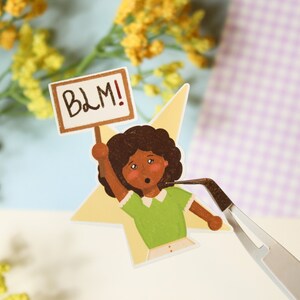 Black Lives Matter Sticker / BLM Stickers / Political Stickers / Liberal Stickers / Feminist Sticker / Laptop  Stickers