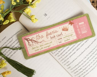 Faerie Book Club Bookmark | Bookmark with Tassel | Fae Bookmark | Bookworm Gift | Booklover Gift | Bookish | Cute Bookmark | Fantasy Reader