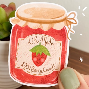 Cottagecore Jam Stickers / Cute Stickers / Decorative Stickers / Kawaii Stickers