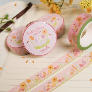 Bustling Blooms Washi Tape / Floral Washi Tape / Cute Washi Tape / Kawaii / Planner / Bujo / Scrapbooking / Cute Stationery