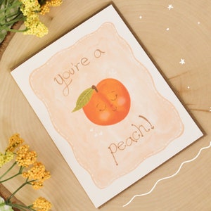 Cartão Peachy da chalaça | Cartões fofos | Cartões para casais | Cartões de Amizade | obrigado cartões | Para ela | Para ele